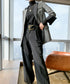 Contrast Lapel Sharp Tailored Jacket